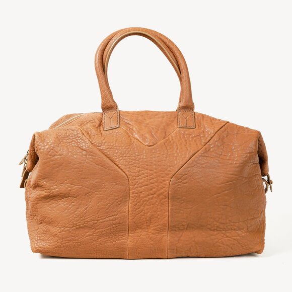 Yves Saint Laurent Easy Tan-Pebbled-Leather Handbag - Picture 1 of 14